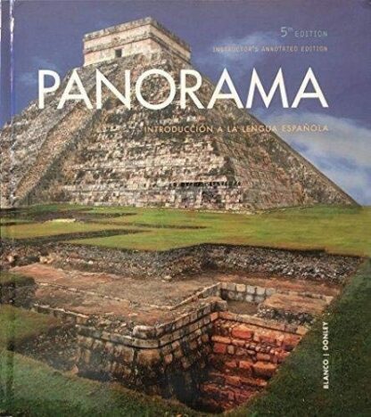 Panorama: Introducción a la lengua española 5th Edition (PDF Instant download)