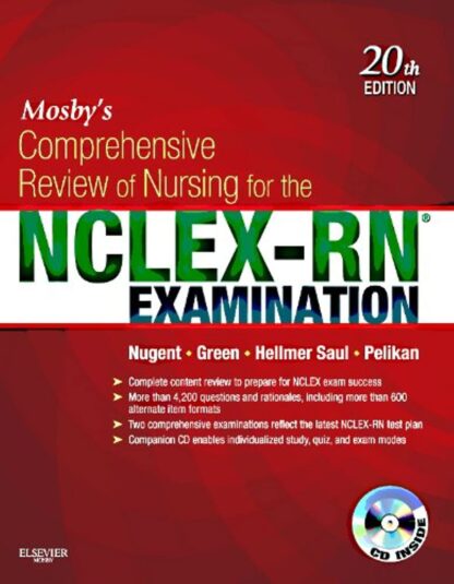 Mosby’s Comprehensive Review of Nursing for the NCLEX-RN Examination 20th Edition (PDF Instant Download)