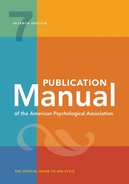 Publication Manual (OFFICIAL) 7th Edition (PDF Instant Download)