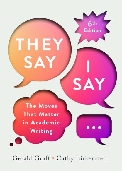 "They Say / I Say" 6th Edition (PDF Instant Download)