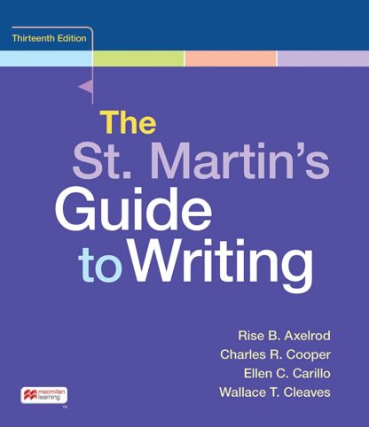 The St. Martin's Guide to Writing 13th Edition (PDF Instant Download)