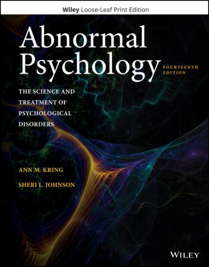 Abnormal Psychology: The Science and Treatment of Psychological Disorders 14th Edition (PDF Instant Download)