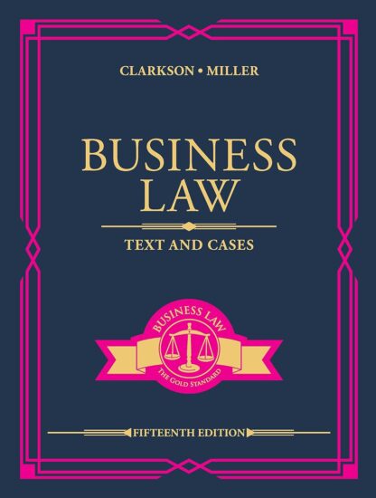 Business Law: Text and Cases 15th Edition (PDF Instant Download)