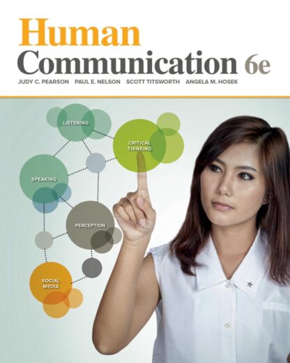 Human Communication 6e 6th Edition by Judy Pearson PDF version