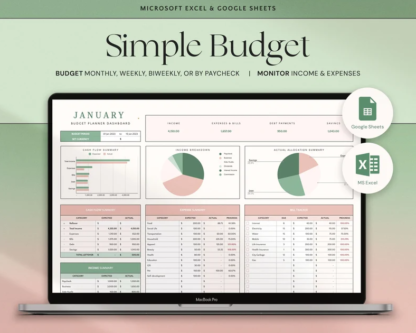 Budget Planner Google Sheets Monthly Budget Spreadsheet Excel Weekly Paycheck Budget Template Biweekly Budgeting