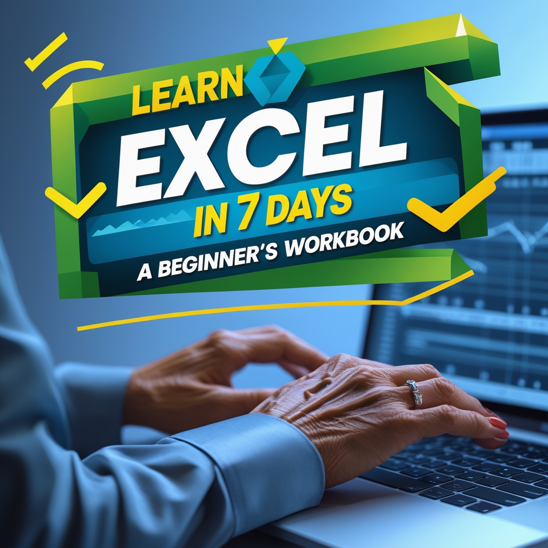 Learn Excel in 7 Days: A Beginner’s Workbook (PDF Instant Download)